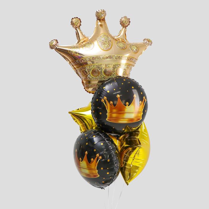 Букет из шаров "Король вечеринки", фольга, набор из 5 шт.