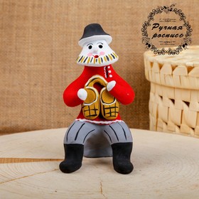 Сувенир «Мужик с лаптями», 6×7×12 см, каргопольская игрушка