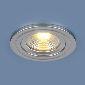 Светильник светодиодный 9902 LED, IP20, 3200K, 3 Вт, d=60 мм, цвет серебро 4059257