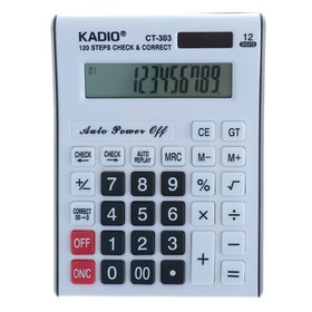 Калькулятор настольный, 12-разрядный, 303, двойное питание в Донецке