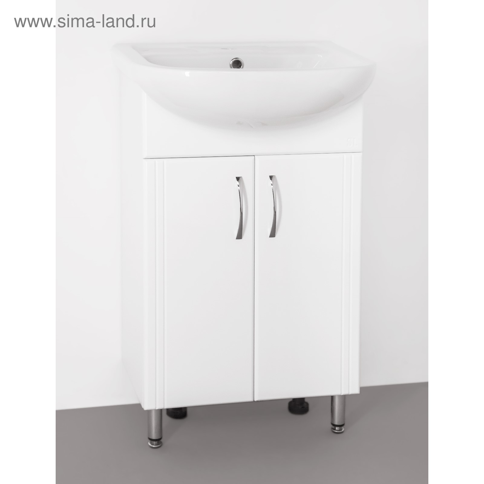 Тумба с раковиной «Эко Стандарт 10», 1 ящик, под умывальник «Ладога 50 ...