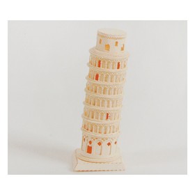 Модель 3D «Пизанская башня» из бумаги с лазерной резкой