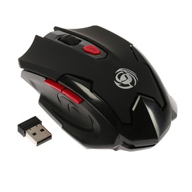 Мышь Dialog MRGK-10U Gan-Kata, игровая, беспроводная, 1600 dpi, 1xAA, USB, чёрная