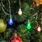 Гирлянда "Нить" с насадками “Шар и шарик”, 4 м, LED-20-220V, 8 режимов, нить прозрачная, свечение мульти Гирлянда "Нить" с насадками “Шар и шарик”, 4 м, LED-20-220V, 8 режимов, нить прозрачная, свечение мульти