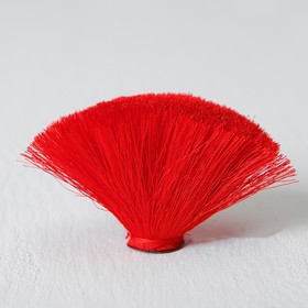 Декоративный элемент «Кисть» диаметр 9 см, цвет красный