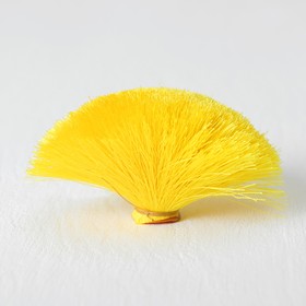 Декоративный элемент «Кисть» диаметр 9 см, цвет жёлтый