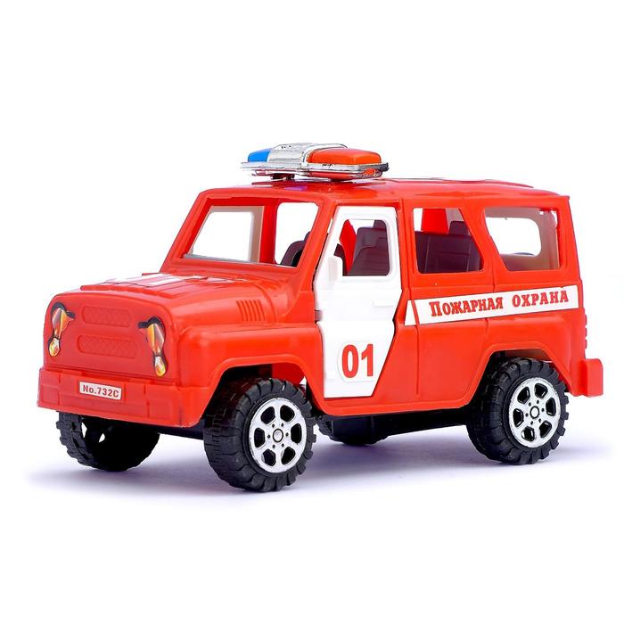 Машина инерционная «Пожарная охрана», с открывающимися дверьми - фото 1585145