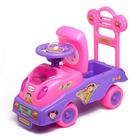 Толокар «Машинка для девочки», с музыкой, цвет розовый - фото 1729883