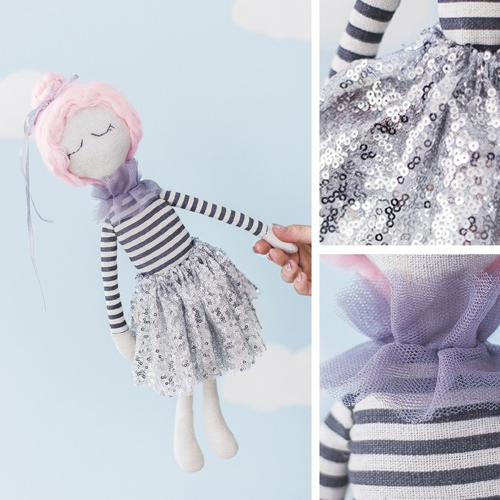 Интерьерная кукла «Ханна», набор для шитья, 18 × 22.5 × 2 см