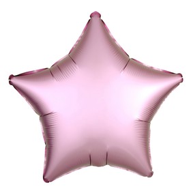 Шар фольгированный 10" "Звезда" с клапаном, матовый, цвет розовый в Донецке