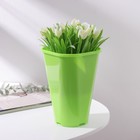 Flower pot is 2 liters of "rose", D=14 cm, color green