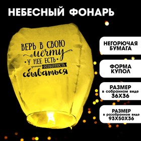 Фонарик желаний «Верь в свою мечту!» МИКС в Донецке