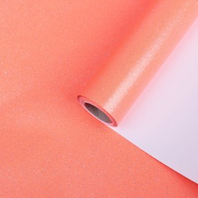 Бумага упаковочная, "Звездная пыль", с блёстками, неоновый красный, 0,7 x 5 м в Донецке