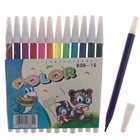 Markers, 12 colors, in PVC package, unvented cap, "Animals" Markers, 12 colors, in PVC package, unvented cap, "Animals"