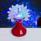 Light fixture crystal ball Flower diameter 12.5 cm, 220 V, RED