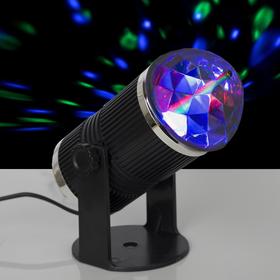 Световой прибор хрустальный шар, 3 LED, 3 Вт, 220V, реагирует на звук