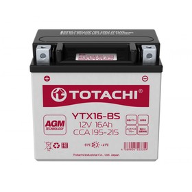 Аккумуляторная батарея TOTACHI MOTO YTX16-BS 16 а/ч 4093278