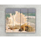 Painting on wood in the style Loft "Shell" No. 3.59, 37*30 cm Painting on wood in the style Loft "Shell" No. 3.59, 37*30 cm