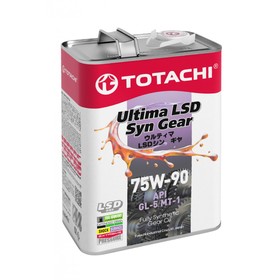 Масло трансмиссионное TOTACHI Ultima LSD Syn-Gear 75W-90 GL-5, 4 л 4098350