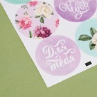 Наклейки на подарки «Цветочное настроение», 9 × 16 см 3967638