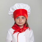 Carnival cap "Chef", head circumference 53-57 cm, color red-white Carnival cap "Chef", head circumference 53-57 cm, color red-white