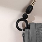 Ручки для сумки, 2 шт, вощёный шнур, 46 × 4,5 см, цвет чёрный - фото 10552100