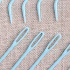 Набор игл для вязания, 7 см, 10 шт, цвет голубой - фото 6213405