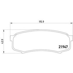 Колодки тормозные TEXTAR 2194701 4108049