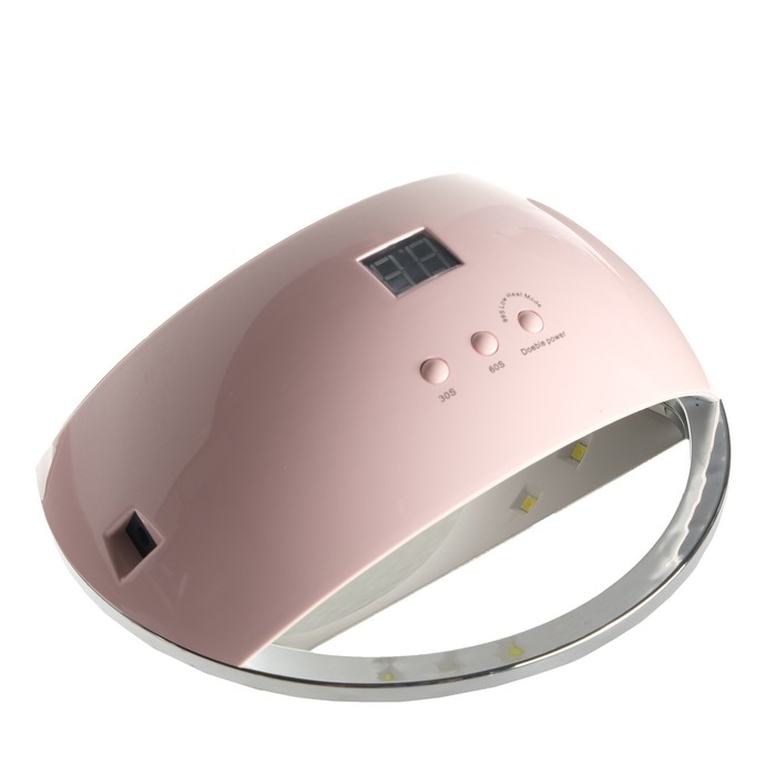 Лампа для гель-лака LuazON LUF-22, LED, 48 Вт, 21 диод, таймер 30/60/99 сек, розовая
