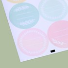 Наклейки на подарки «Рамочки‒веточки», 9 × 16 см 3967663