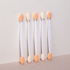 A set of applicators for shadows, double-sided, 5 PCs, 9.5 cm, silicone, color: transparent