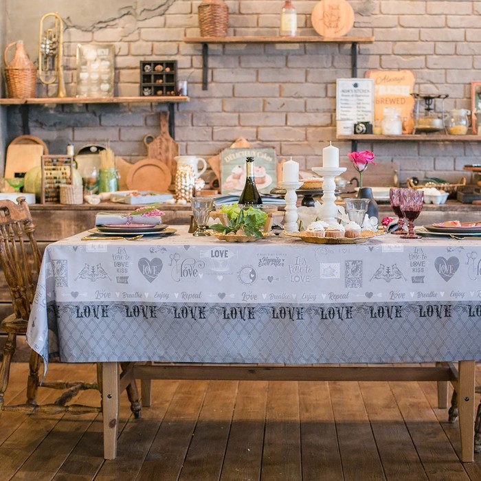 Полотенце "Этель" Love 40х67 см, 100% хл, саржа 190 гр/м2 - фото 798120576