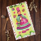 Towel "Share" the Easter Bunny 35х60±2 cm, 100% cotton, Gunny 162г/m2 Towel "Share" the Easter Bunny 35х60±2 cm, 100% cotton, Gunny 162г/m2