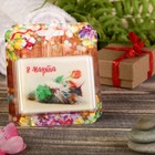 Натуральное мыло "С 8 Марта. Котик с розой", кофейное, "Добропаровъ", 100гр Натуральное мыло "С 8 Марта. Котик с розой", кофейное, "Добропаровъ", 100гр