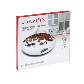 Весы кухонные LuazON LVK-701 "Апельсин", электронные, до 7 кг - фото 10787610