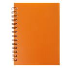 Notebook, plastic cover A6, 80 sheets on the crest "Orange"