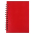 Notebook, plastic cover A6, 80 sheets on the crest of the "Red"