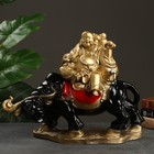 Фигура "Хоттей на буйволе" красное золото, 46х22х37 см Фигура "Хоттей на буйволе" красное золото, 46х22х37 см