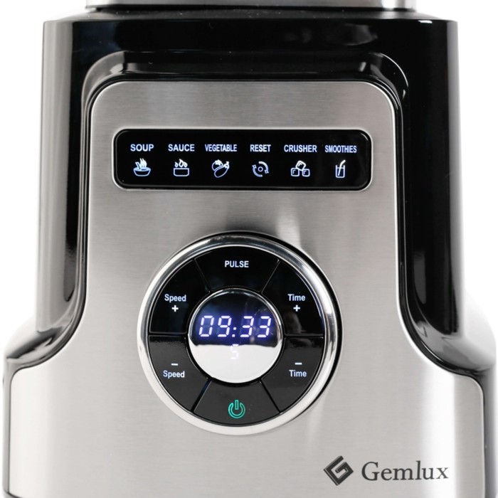 Блендер Gemlux GL-PB9200T, стационарный, 2000 Вт, 2 л, 32000 об/мин, 6 доп.режимов, дисплей 4127978 - фото 42595