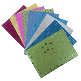 Бумага цветная самоклеящаяся А4, 10 листов, 6 цветов с рисунком, МИКС, 70 г/м3, 11 мкр