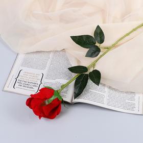 Цветы искусственные "Роза бланка" 7,5*55 см, красная микс