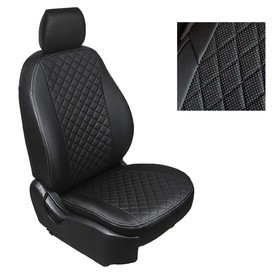 Авточехлы из экокожи ромб для Toyota Land Cruiser 150 2009-2017, набор 4129500