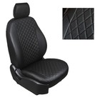 Авточехлы из экокожи ромб для Skoda Rapid 40/60 2014-2020, набор 4129510 - фото 83288