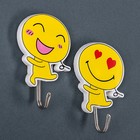 A set of hooks on the Velcro "Running smiley", 2 PCs, pattern MIX
