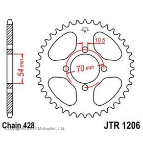 Звезда задняя, ведомая JTR1206 4138510