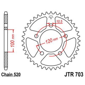 Звезда задняя, ведомая JTR703 4138690