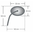 Зеркало PW Mini(301-108), универсально 4139326 Зеркало PW Mini(301-108), универсально 4139326