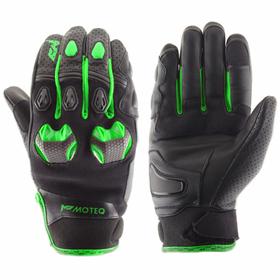 Перчатки кожаные Stinger флуоресцентно-зеленые, S