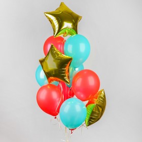 A bouquet of balloons "Air", latex macaron, foil, set of 12 PCs