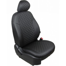 Авточехлы из экокожи ромб для Renault Duster рестайлинг, 60/40) 2015-н.в., набор 4129753